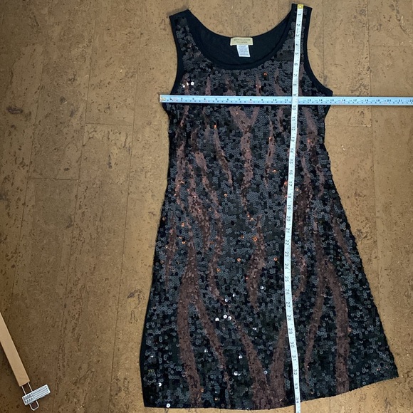 Moon Collection live in California! Black/brown sequins in front dress! Size S - Picture 8 of 10